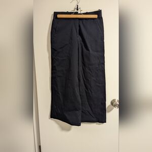 Navy blue, wide leg chinos